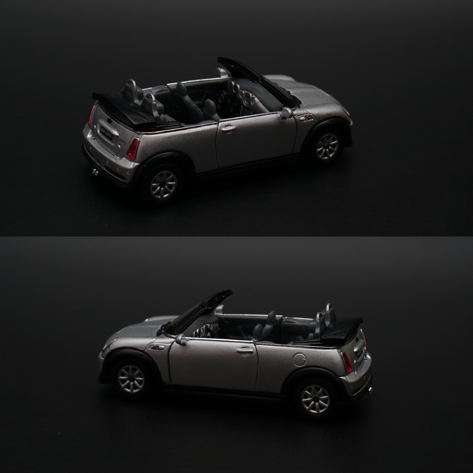 1:28 kinsmart Mini Cooper S Convertible (Grey) -  Kunju Vandi  