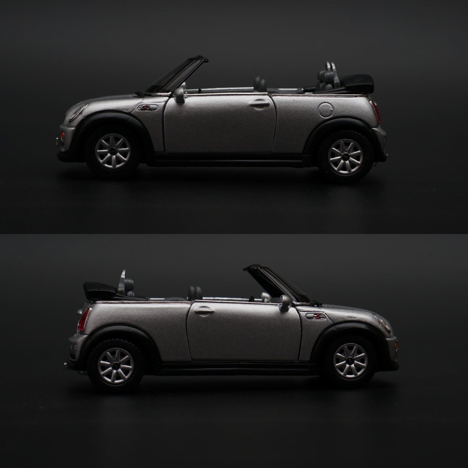 1:28 kinsmart Mini Cooper S Convertible (Grey) -  Kunju Vandi  
