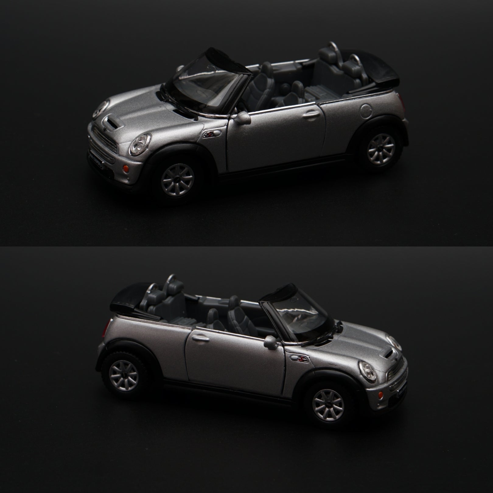 1:28 kinsmart Mini Cooper S Convertible (Grey) -  Kunju Vandi  