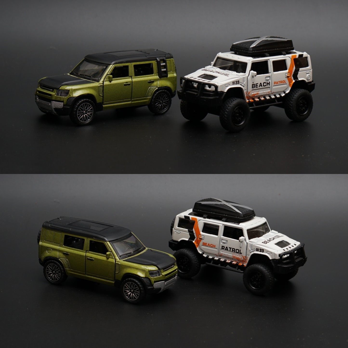 1:36 Hummer , Defender Diecast Combo -  Kunju Vandi  