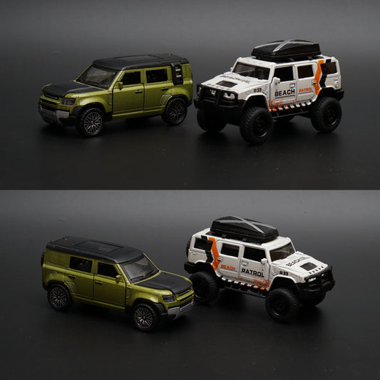 1:36 Hummer , Defender Diecast Combo -  Kunju Vandi  