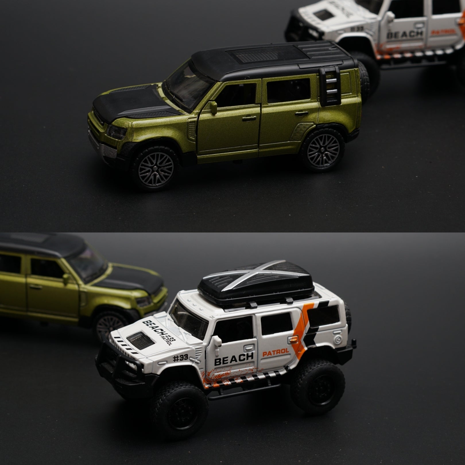 1:36 Hummer , Defender Diecast Combo -  Kunju Vandi  
