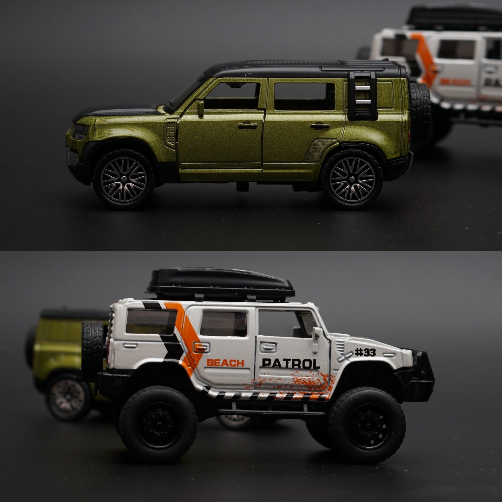 1:36 Hummer , Defender Diecast Combo -  Kunju Vandi  