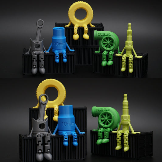 Articulated Parts 5 Pcs Combo Flexible Legs for Any Space -  Kunju Vandi  