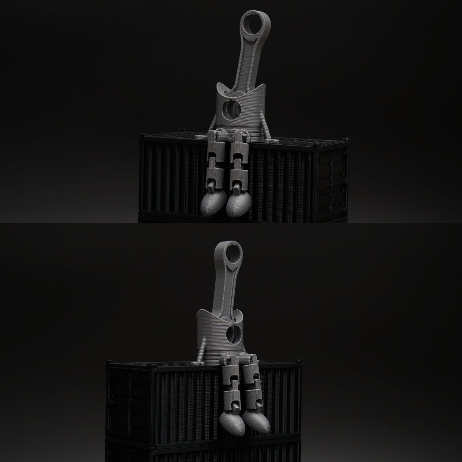 Articulated Piston For Any Space (Grey) -  Kunju Vandi  