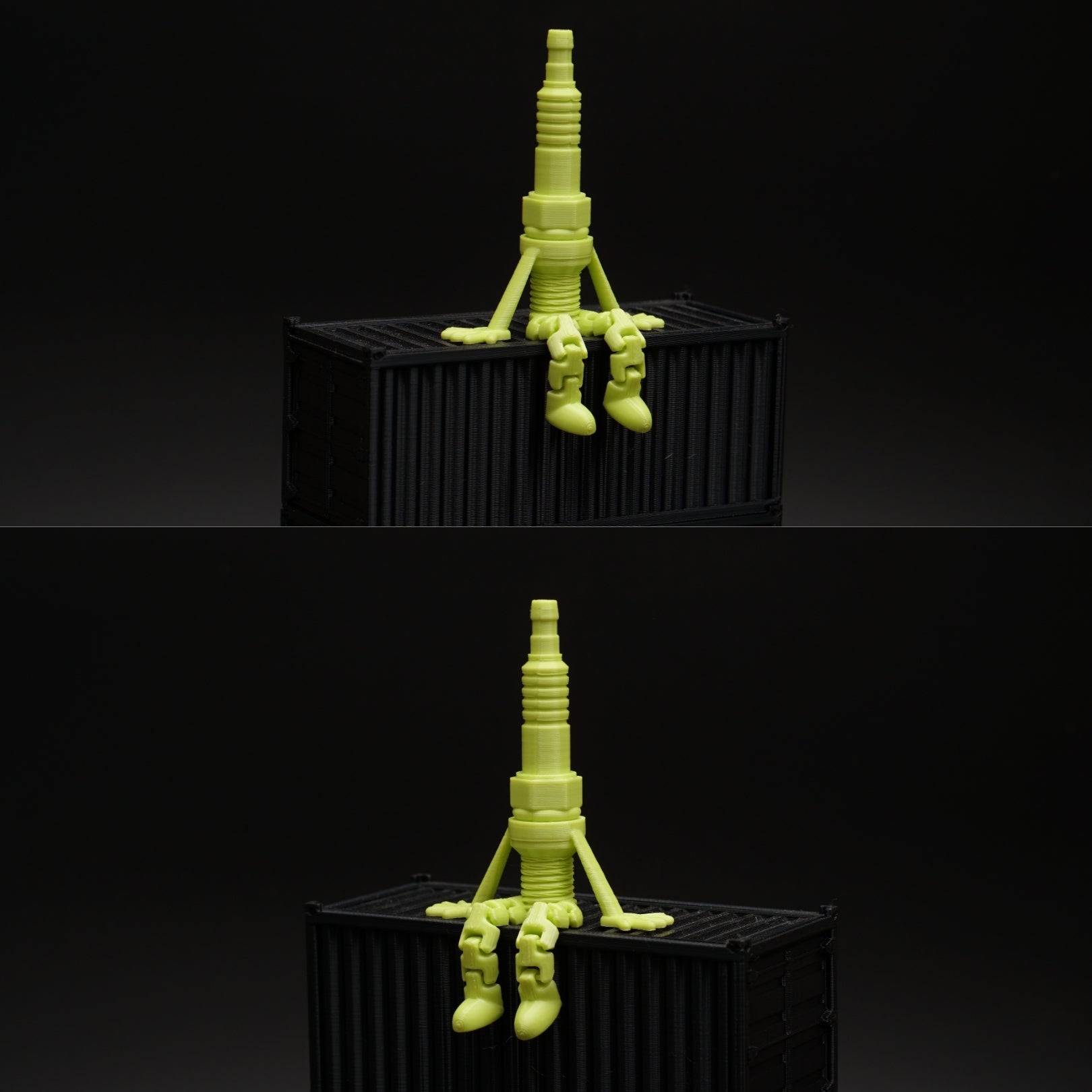 Articulated Spark Plug For Any Space (Green) -  Kunju Vandi  