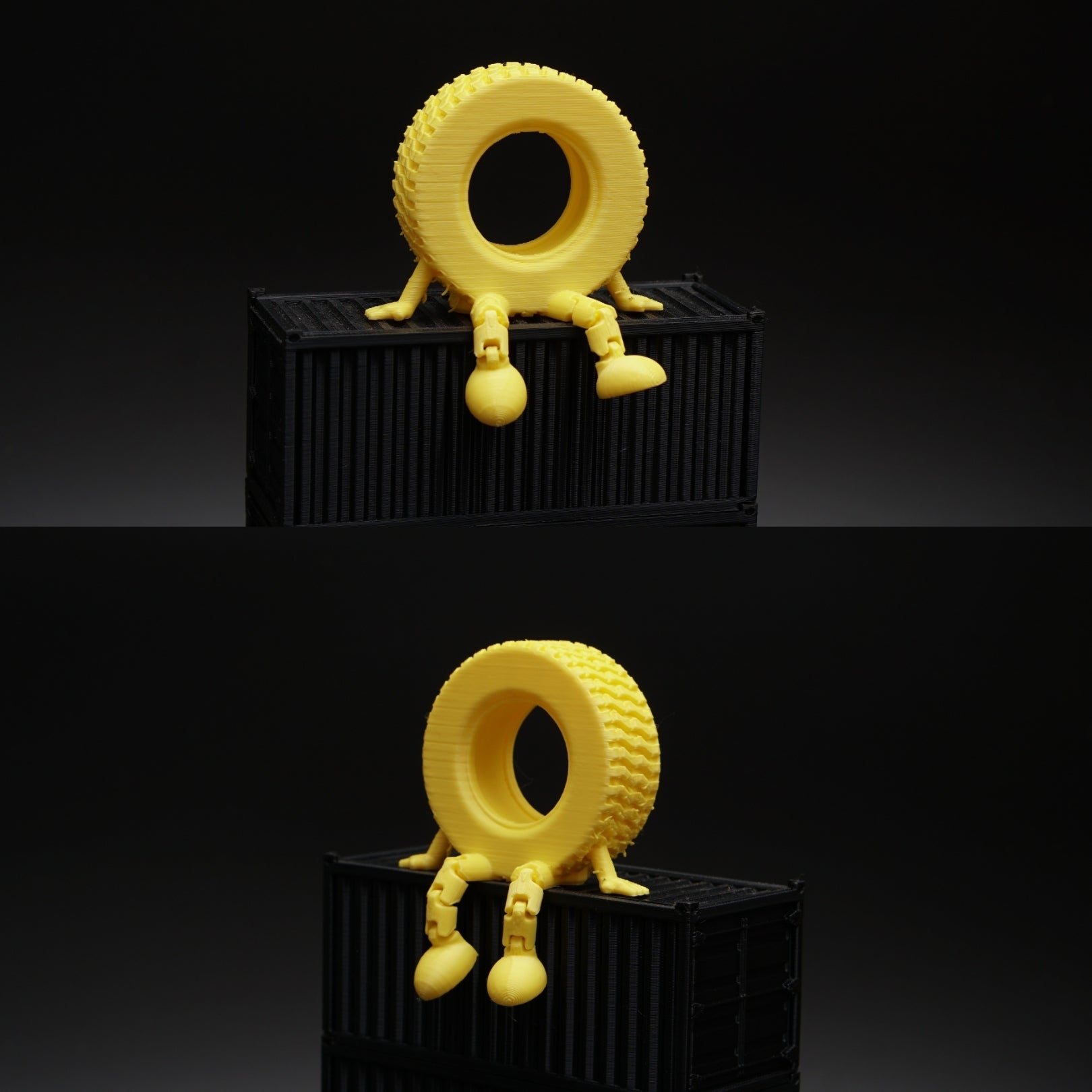 Articulated Tyre For Any Space (Yellow) -  Kunju Vandi  