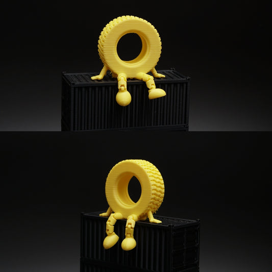 Articulated Tyre For Any Space (Yellow) -  Kunju Vandi  