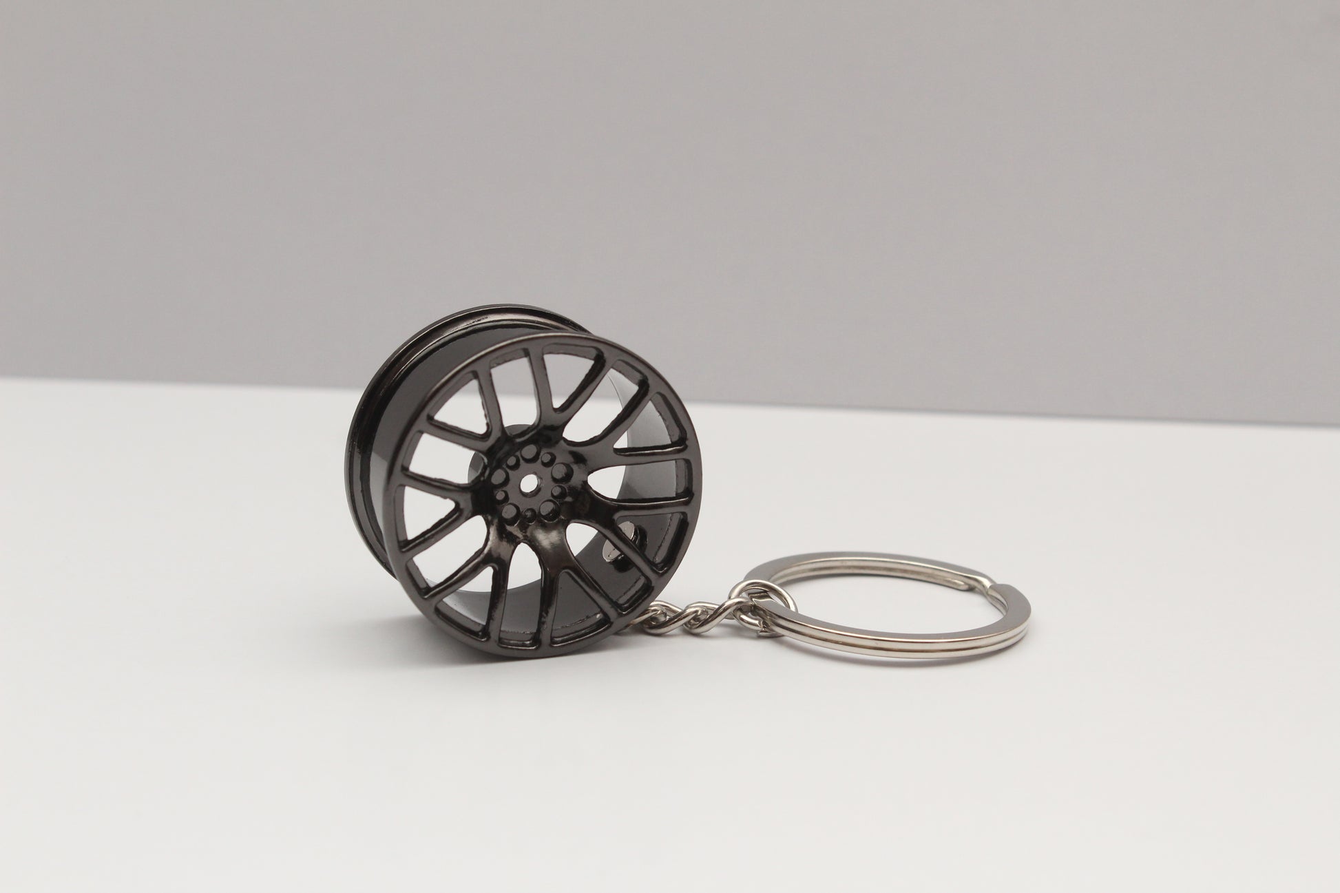 Car parts Keychain (Metal) De-Chrome Wheel -  Kunju Vandi  