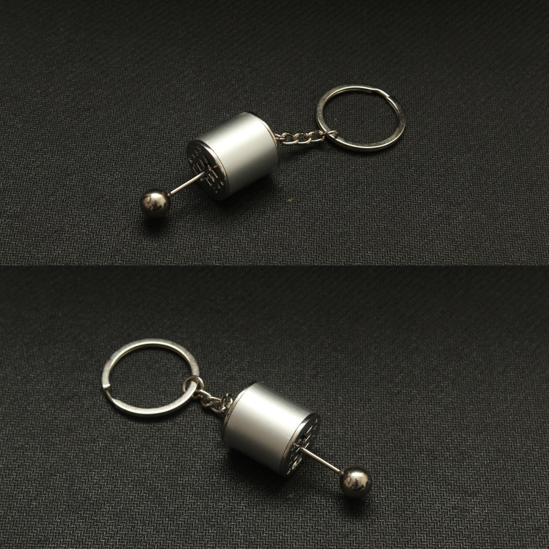 Car parts Keychain (Metal) Gear (Silver) -  Kunju Vandi  
