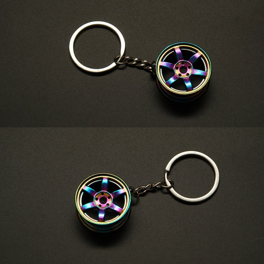 Car parts Keychain Wheel (Hypershit) -  Kunju Vandi  