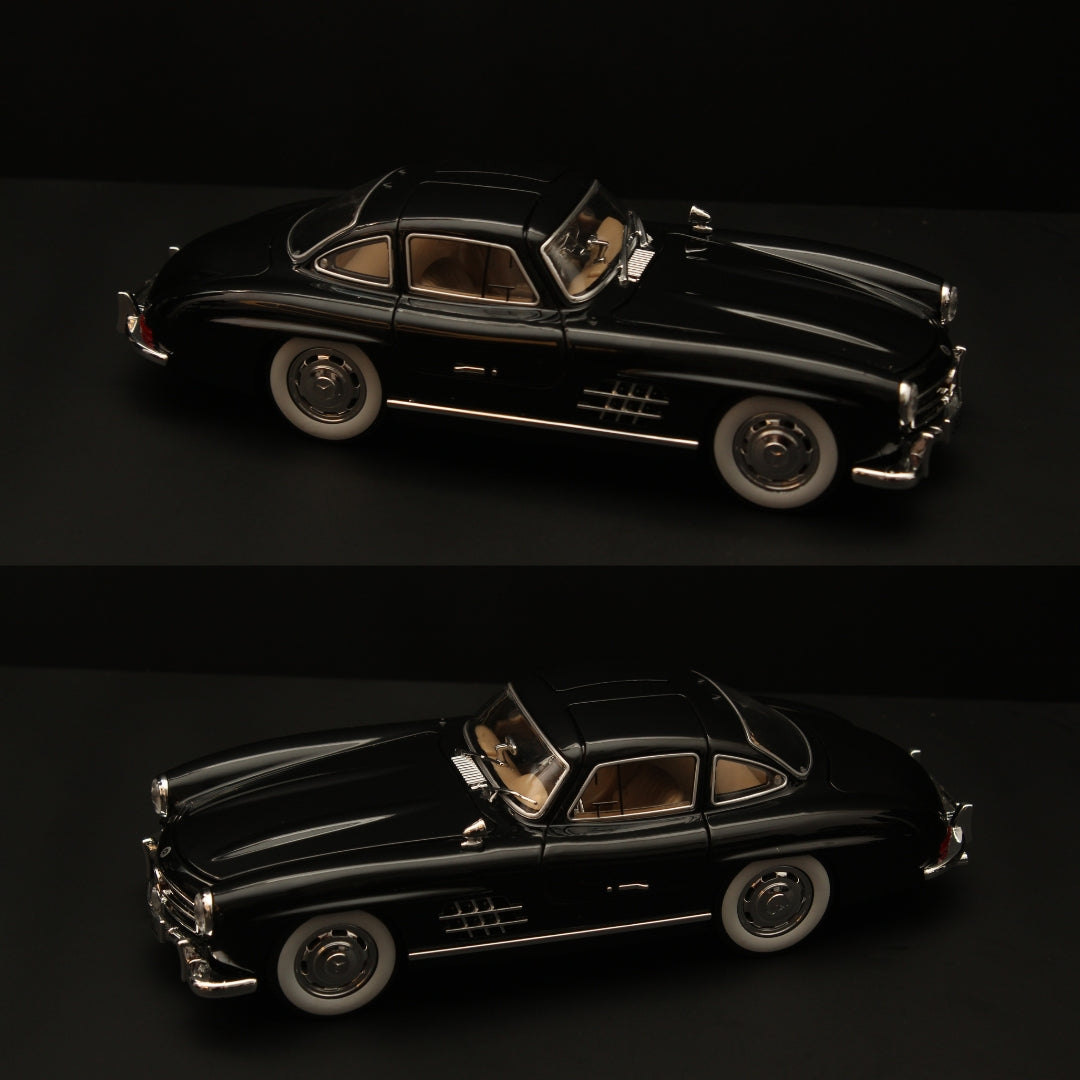 1:24 Benz 300 SL (Black) -  Kunju Vandi  