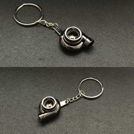 Car parts Keychain (Metal) turbo (Dechromed)