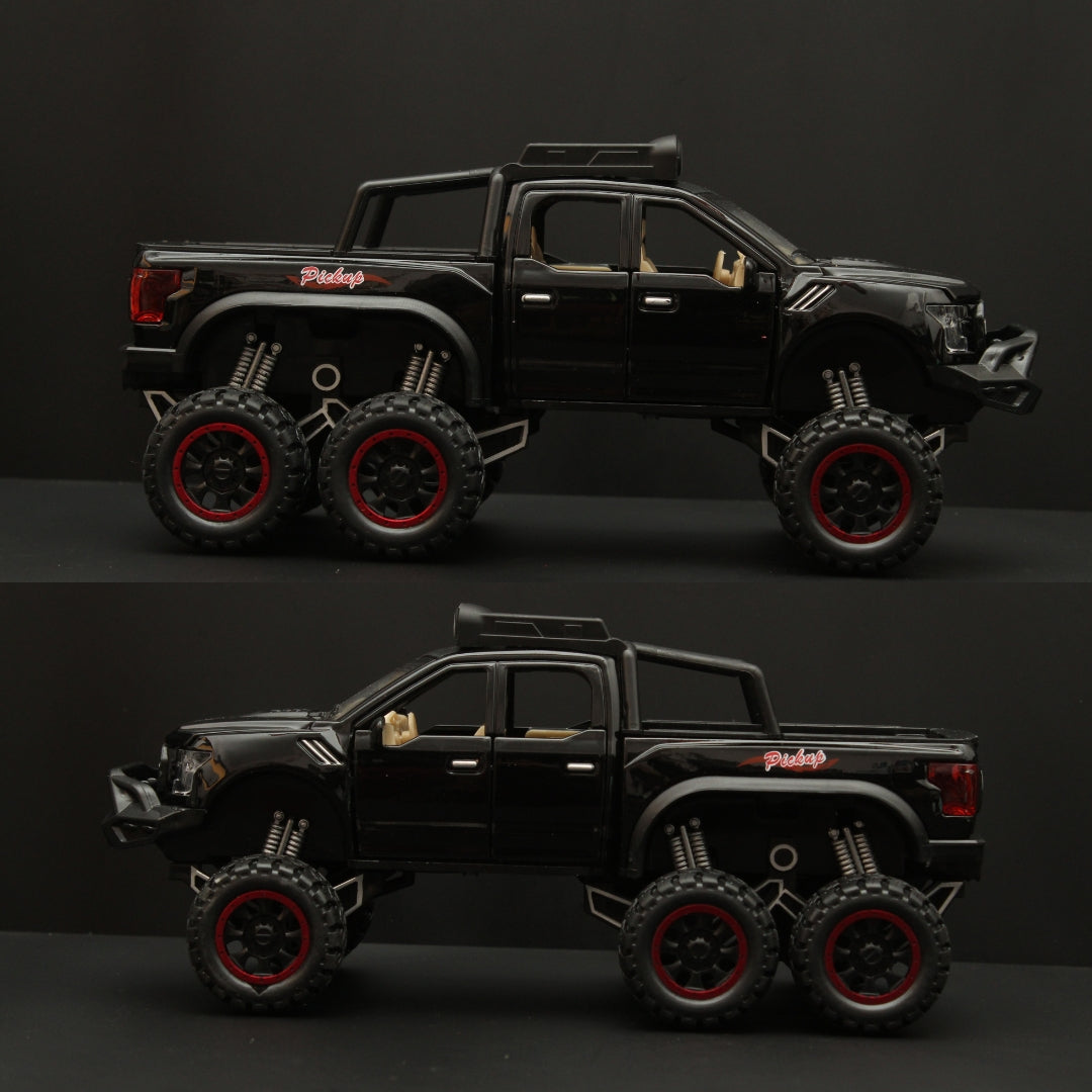 1:32 Ford Raptor 6X6 Truck Diecast Black