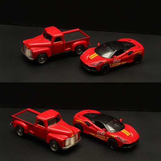 Ferrari , Chevy Diecast Combo (10-11Cm)