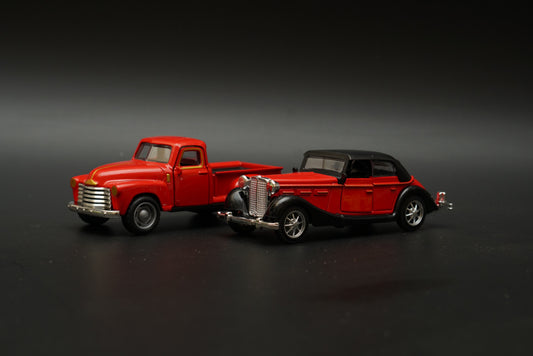 Chevy Pickup truck , 1932 Horch Diecast Combo (Red,Red)