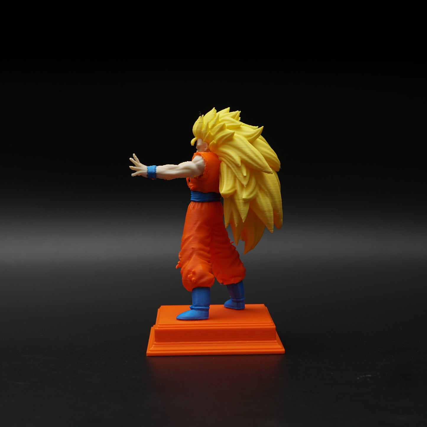 Super Saiyan 3 Warrior Figure | Anime Battle Statue | 12cm Collectible