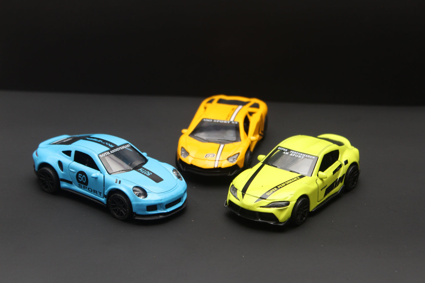 1:43 lambo , Supra , Porsche Diecast Combo