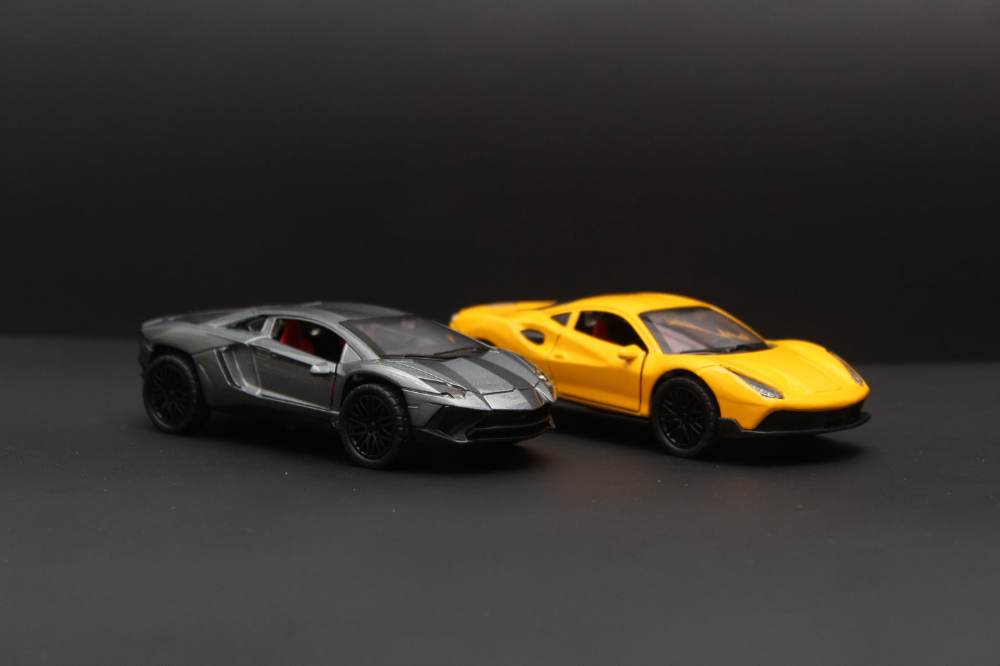 1:36 Lambo, Ferrari (With Lights) Diecast Combo