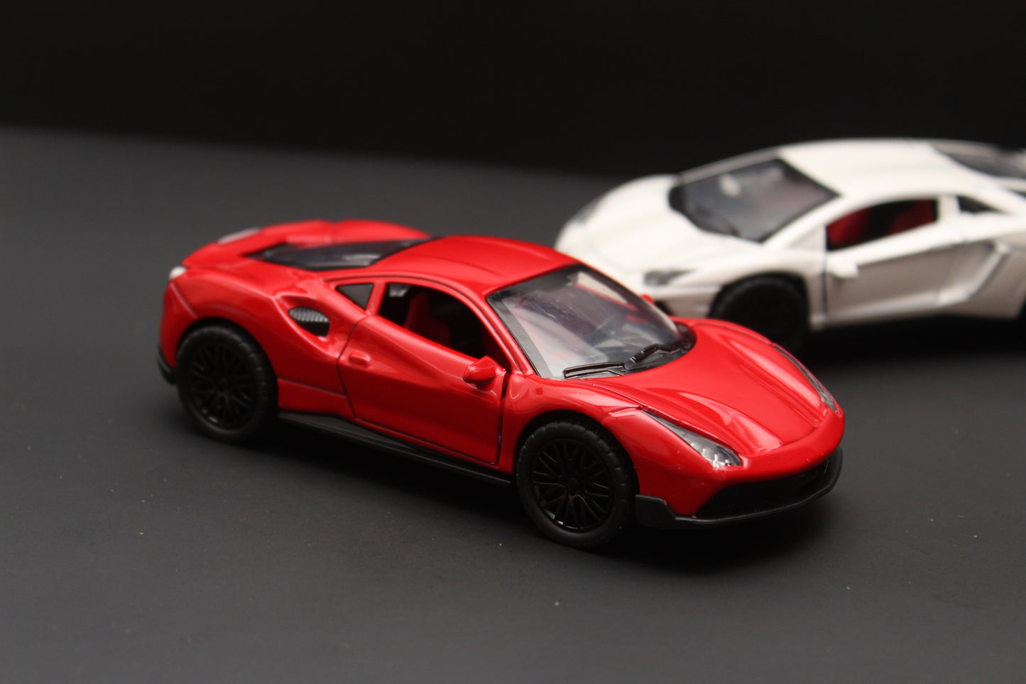 1:36 Lambo, Ferrari (With Lights) Diecast Combo