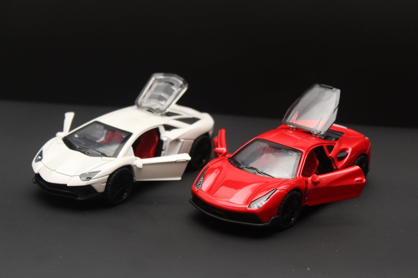 1:36 Lambo, Ferrari (With Lights) Diecast Combo