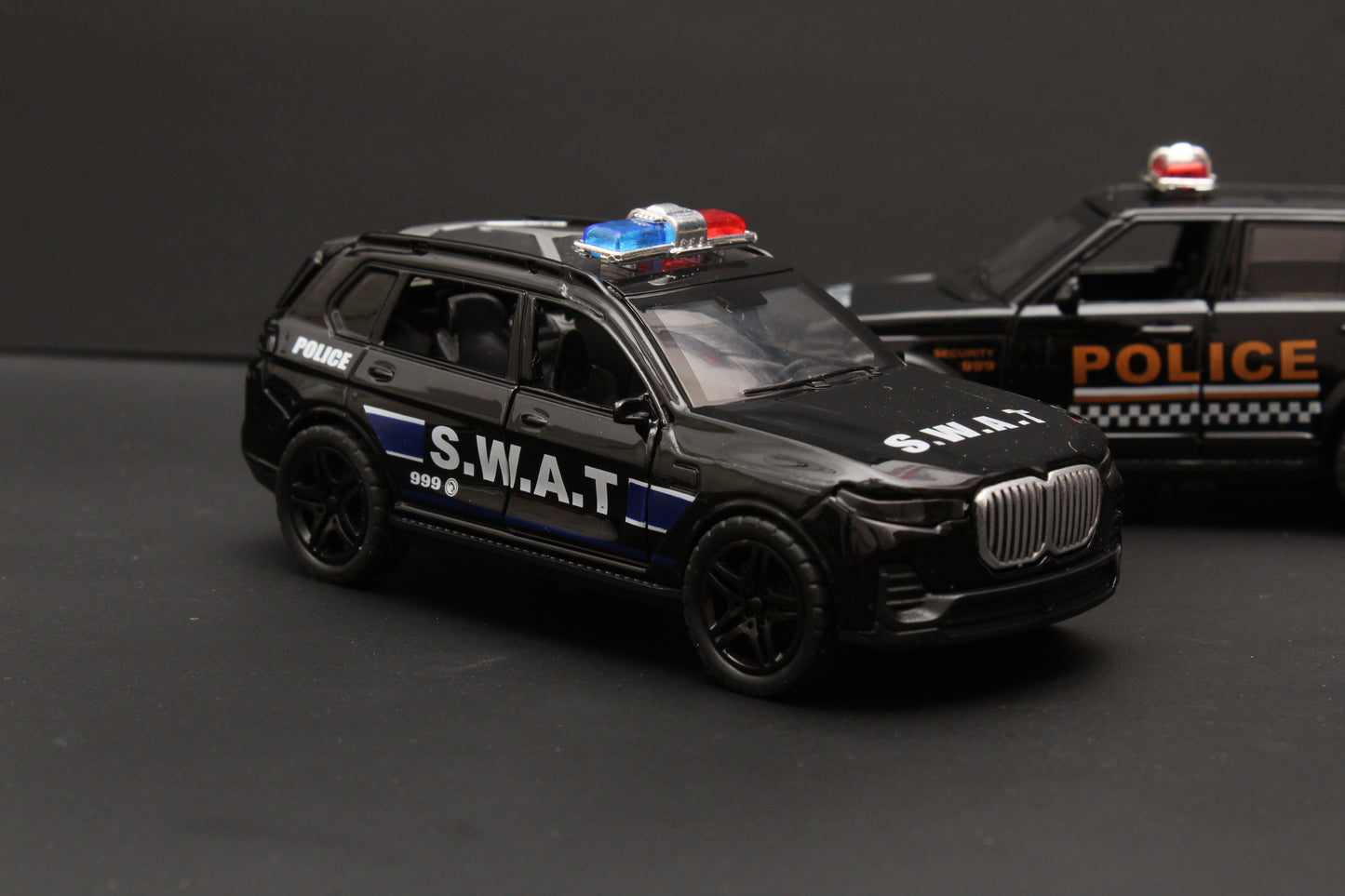 1:36 Range Rover , BMW Diecast Combo (Police) Black