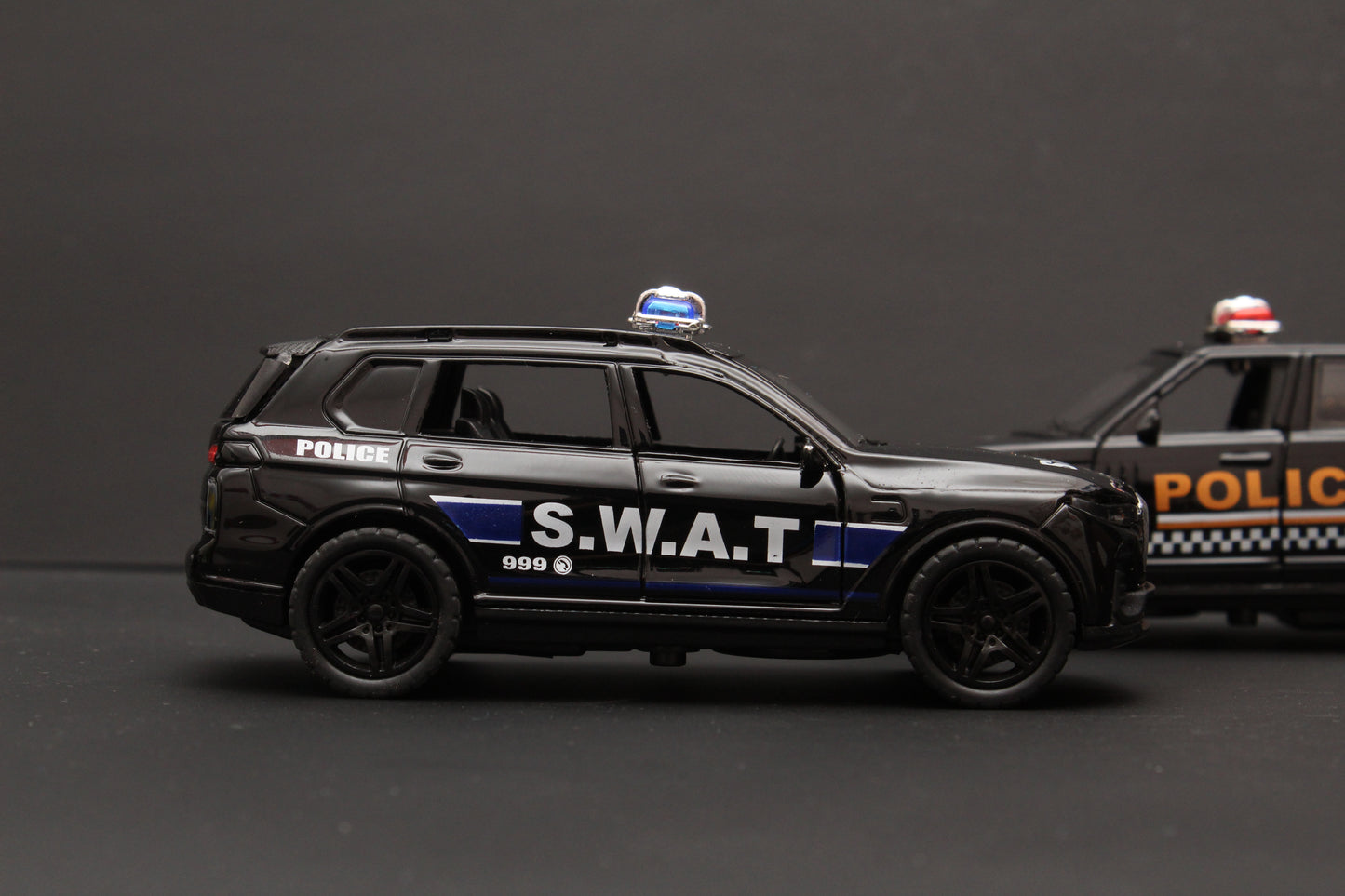 1:36 Range Rover , BMW Diecast Combo (Police) Black