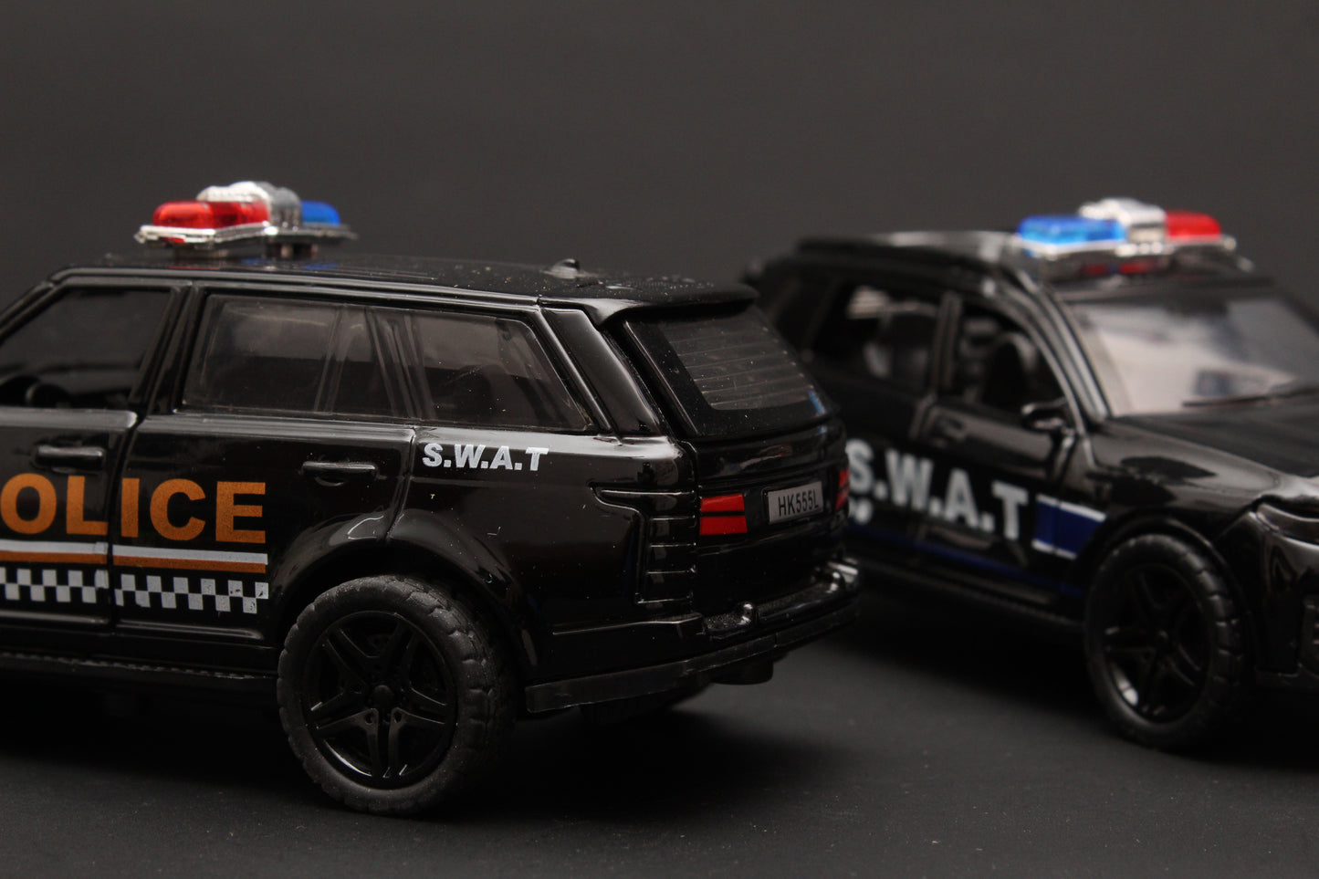 1:36 Range Rover , BMW Diecast Combo (Police) Black