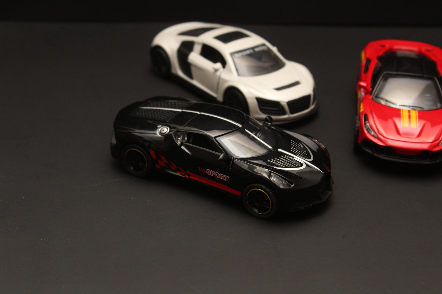 1:43 Ferrari , Bugatti , Audi Diecast Combo