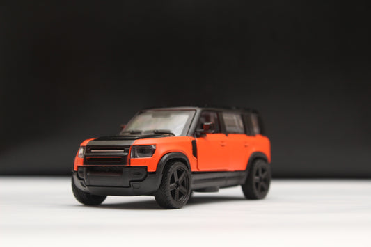 1:43 Defender Orange/Black Metal Body