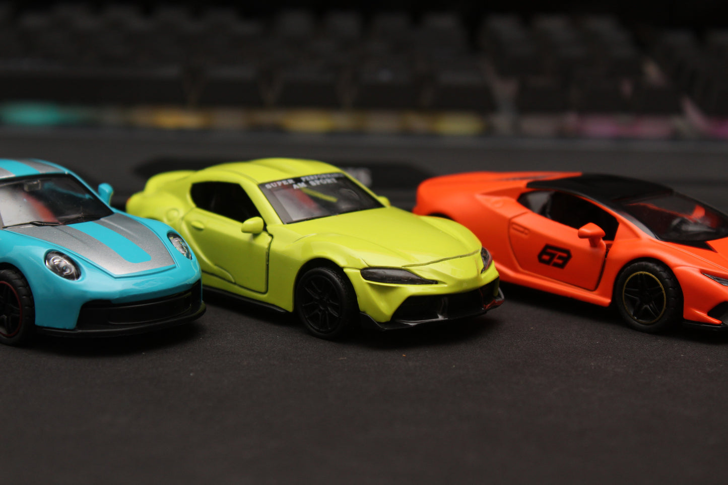 1:43 Porsche , Lambo , Supra Diecast Combo