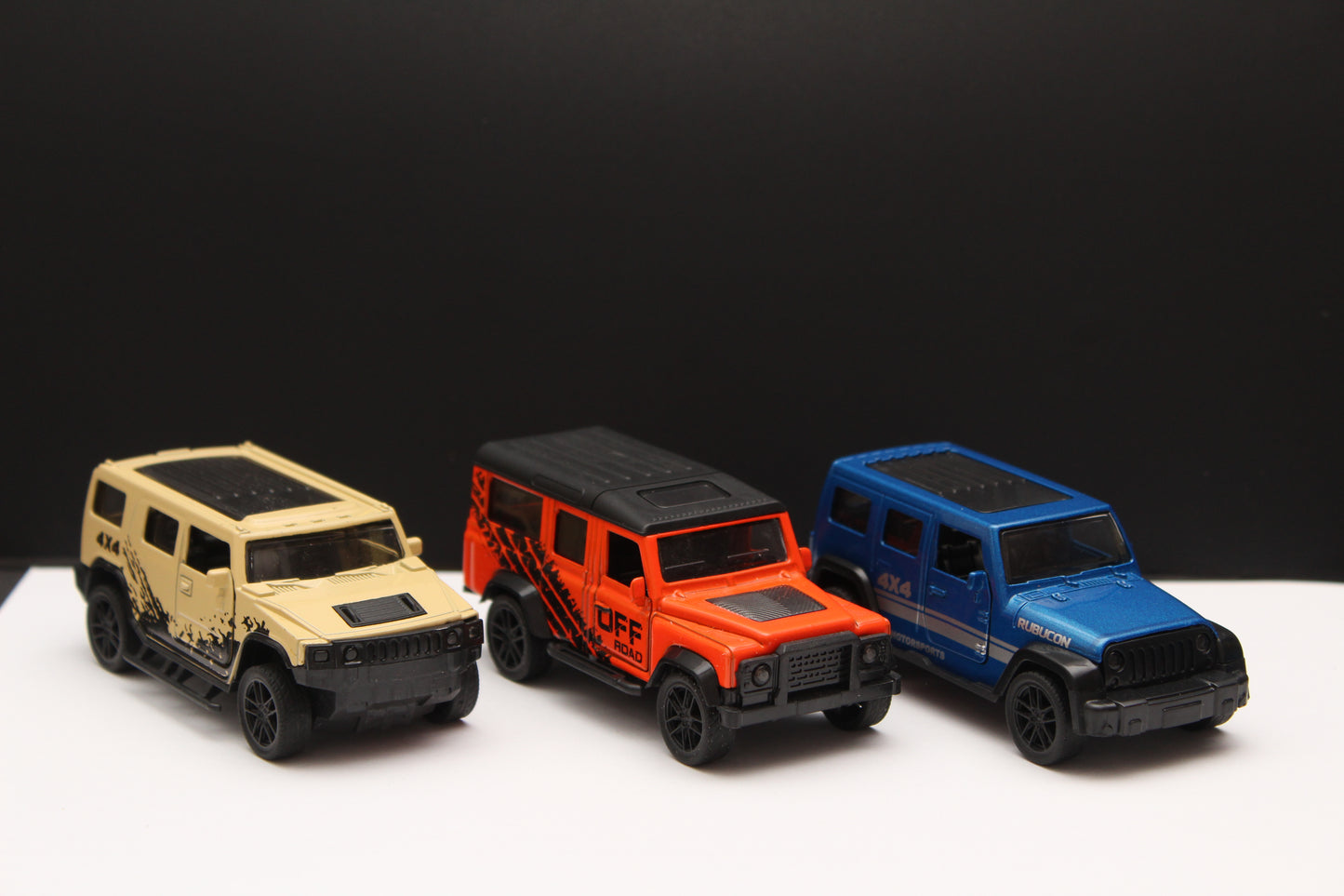 1:43 Wrangler , Defender , Hummer Diecast Combo