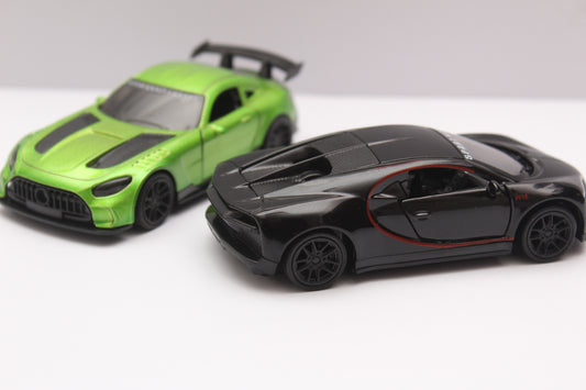 1:43 Amg Gt , Bugatti Diecast Combo