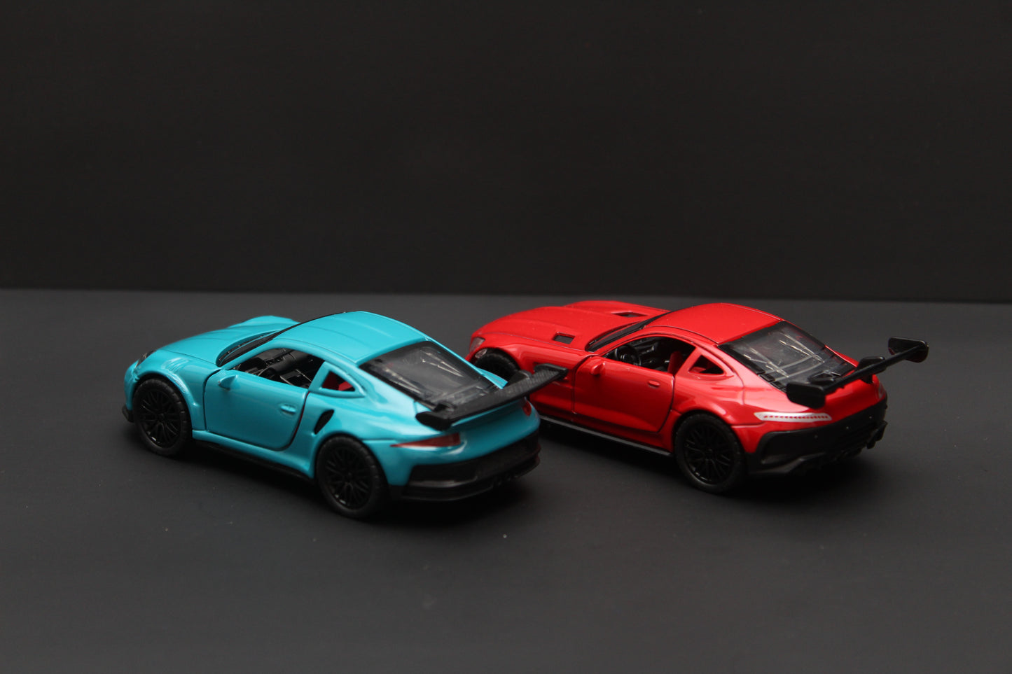 1:36 Amg GT ,Porsche (With Lights) Diecast Combo