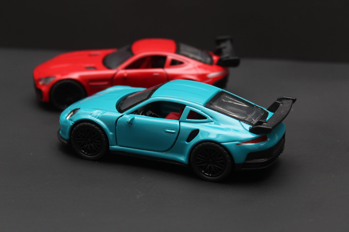 1:36 Amg GT ,Porsche (With Lights) Diecast Combo