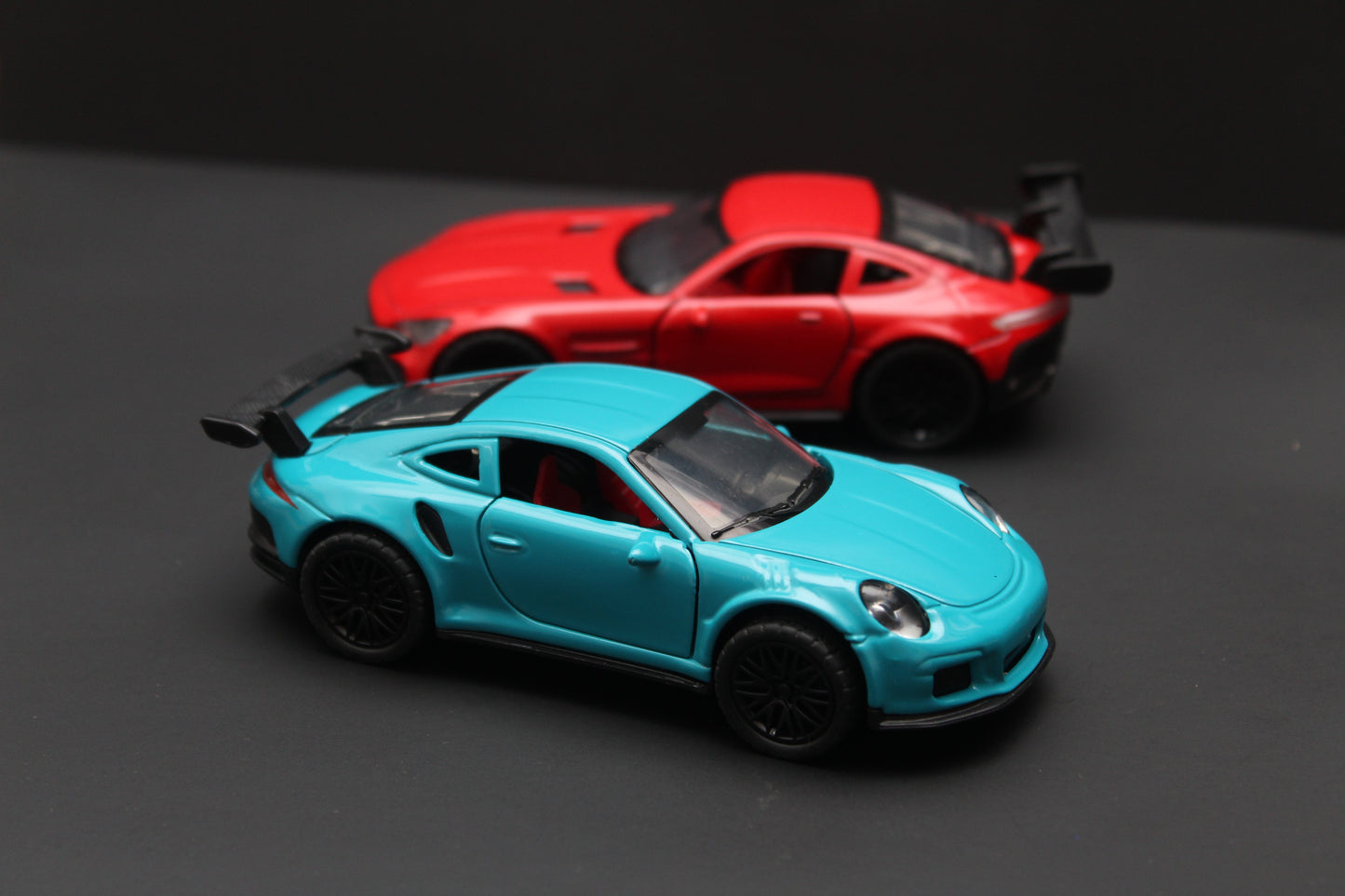 1:36 Amg GT ,Porsche (With Lights) Diecast Combo