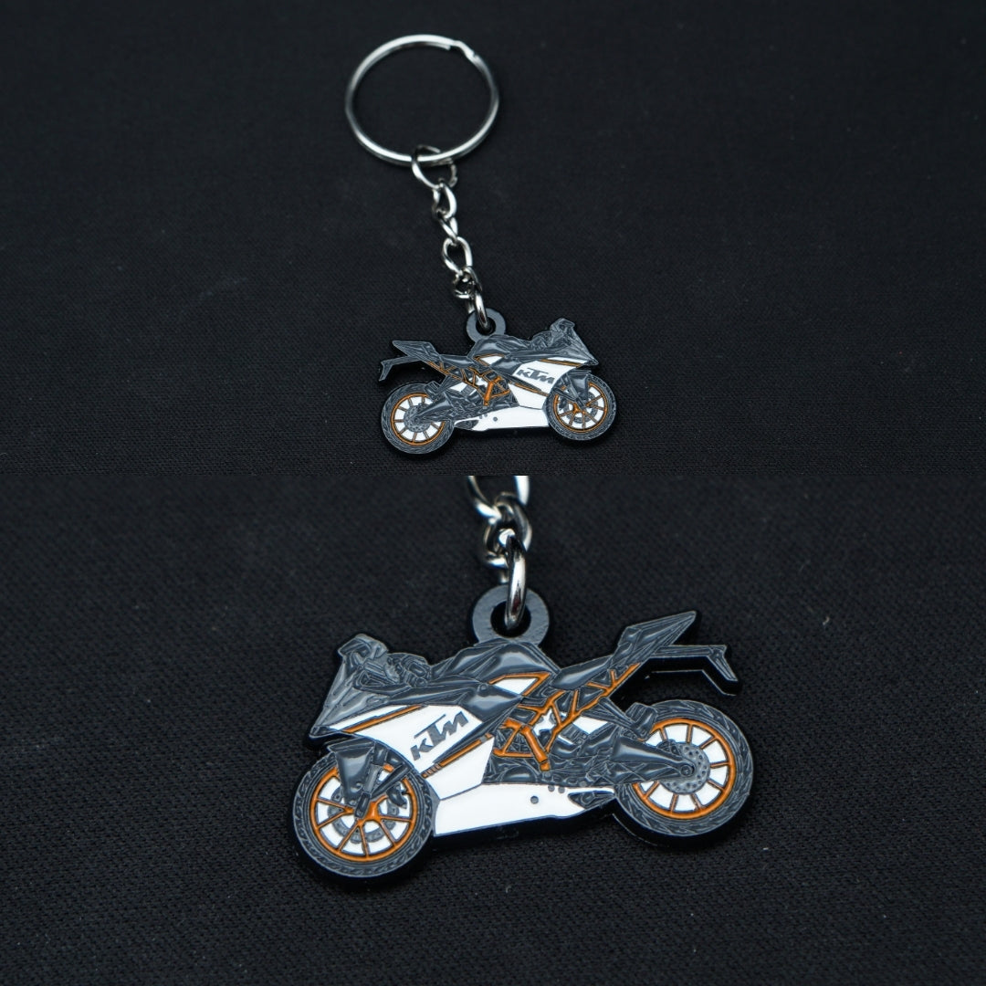 KTM RC Bike Metal Keychain (Double side) -  Kunju Vandi  