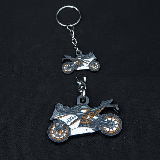 KTM RC Bike Metal Keychain (Double side) -  Kunju Vandi  