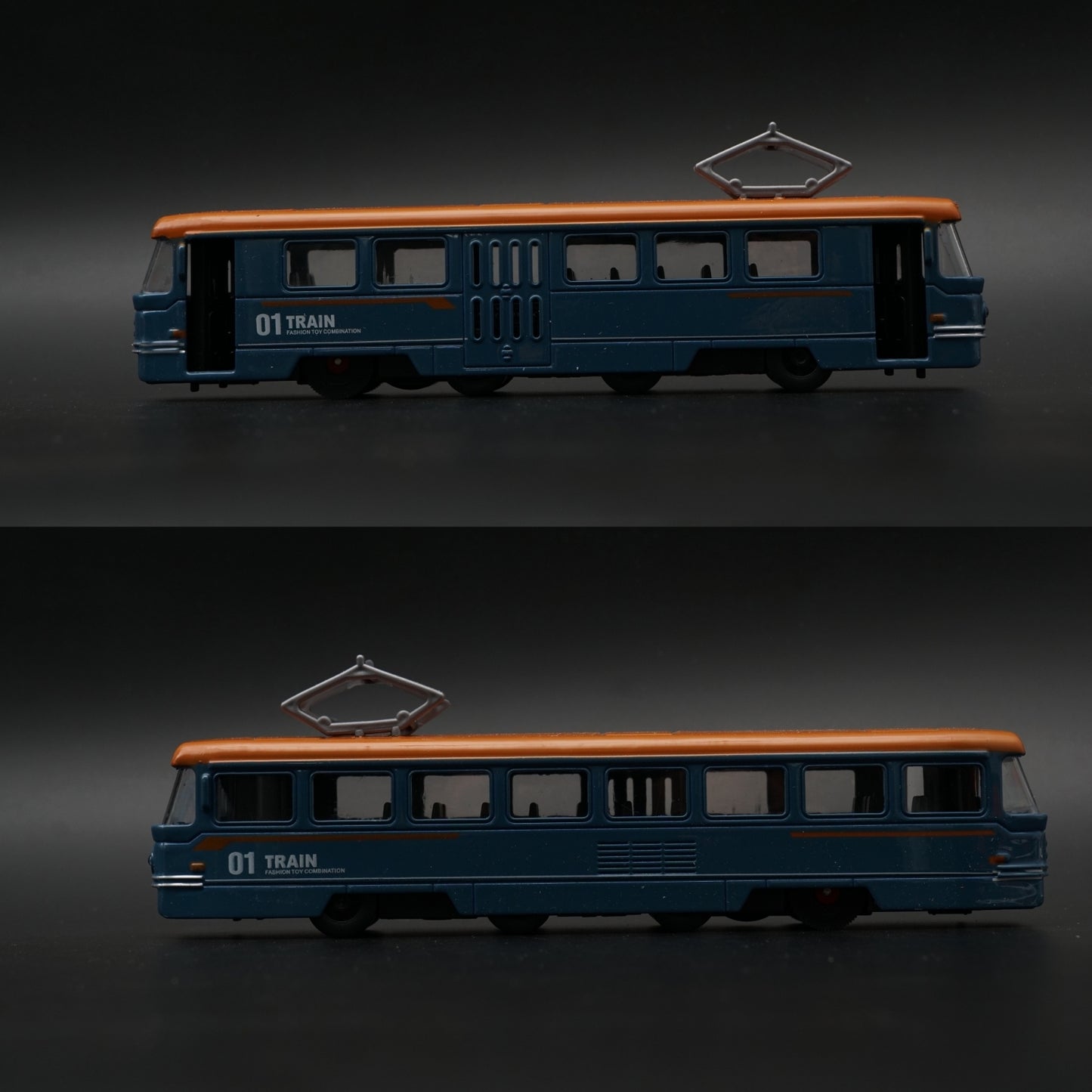 Metal Body Cable Car Train Model – Blue -  Kunju Vandi  