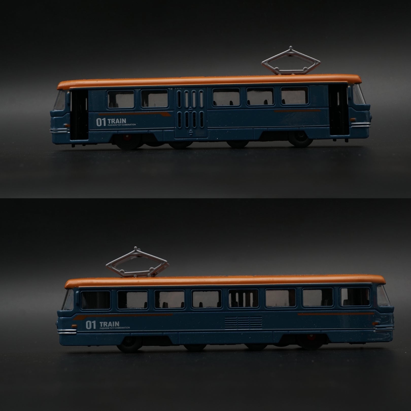 Metal Body Cable Car Train Model – Blue -  Kunju Vandi  
