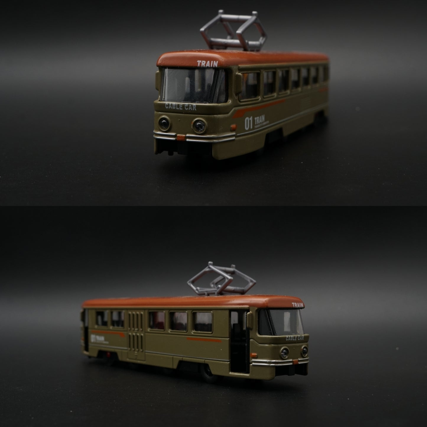Metal Body Cable Car Train Model – Olive Green STOCK CLEARING -  Kunju Vandi  
