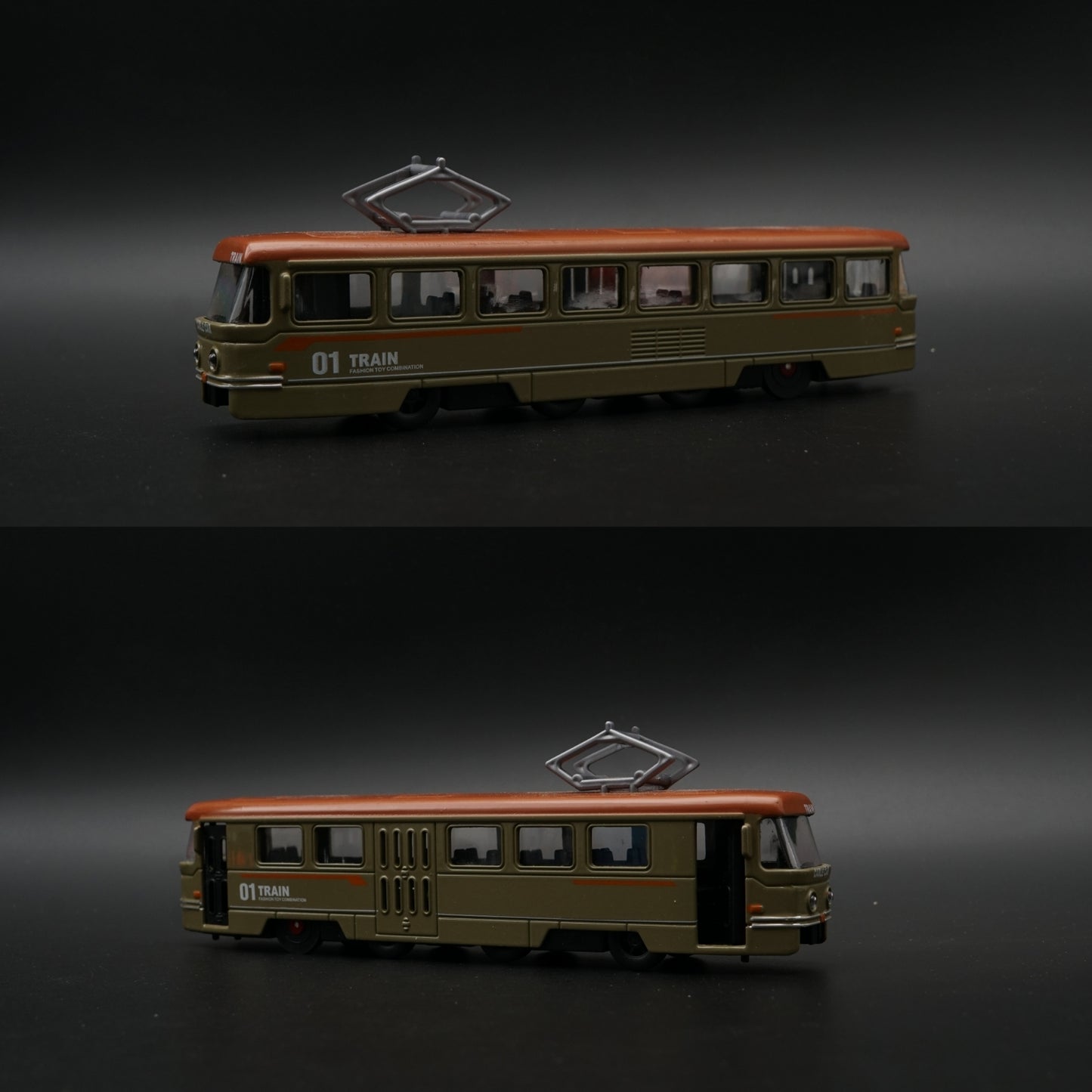 Metal Body Cable Car Train Model – Olive Green STOCK CLEARING -  Kunju Vandi  