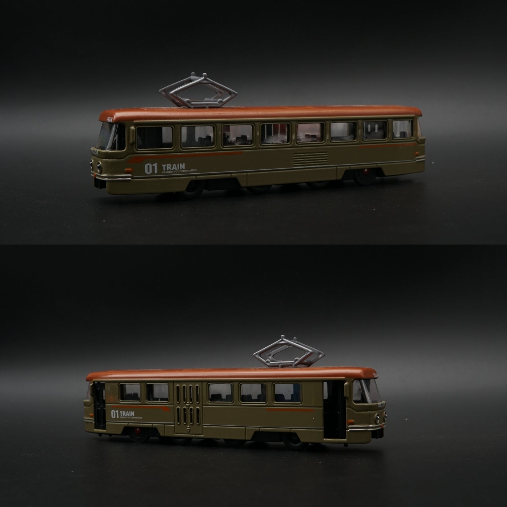 Metal Body Cable Car Train Model – Olive Green STOCK CLEARING -  Kunju Vandi  