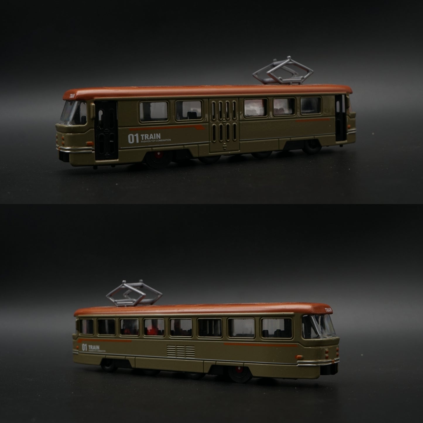 Metal Body Cable Car Train Model – Olive Green STOCK CLEARING -  Kunju Vandi  