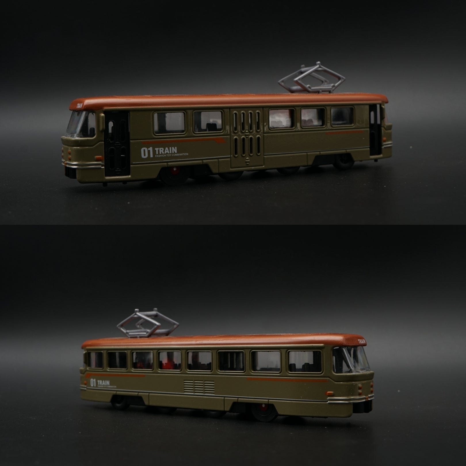 Metal Body Cable Car Train Model – Olive Green STOCK CLEARING -  Kunju Vandi  