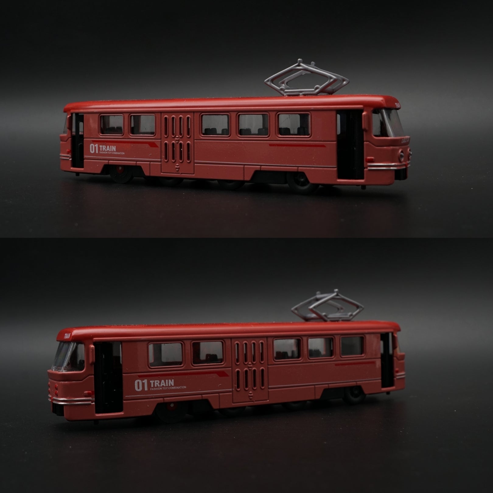 Metal Body Cable Car Train Model – Red -  Kunju Vandi  