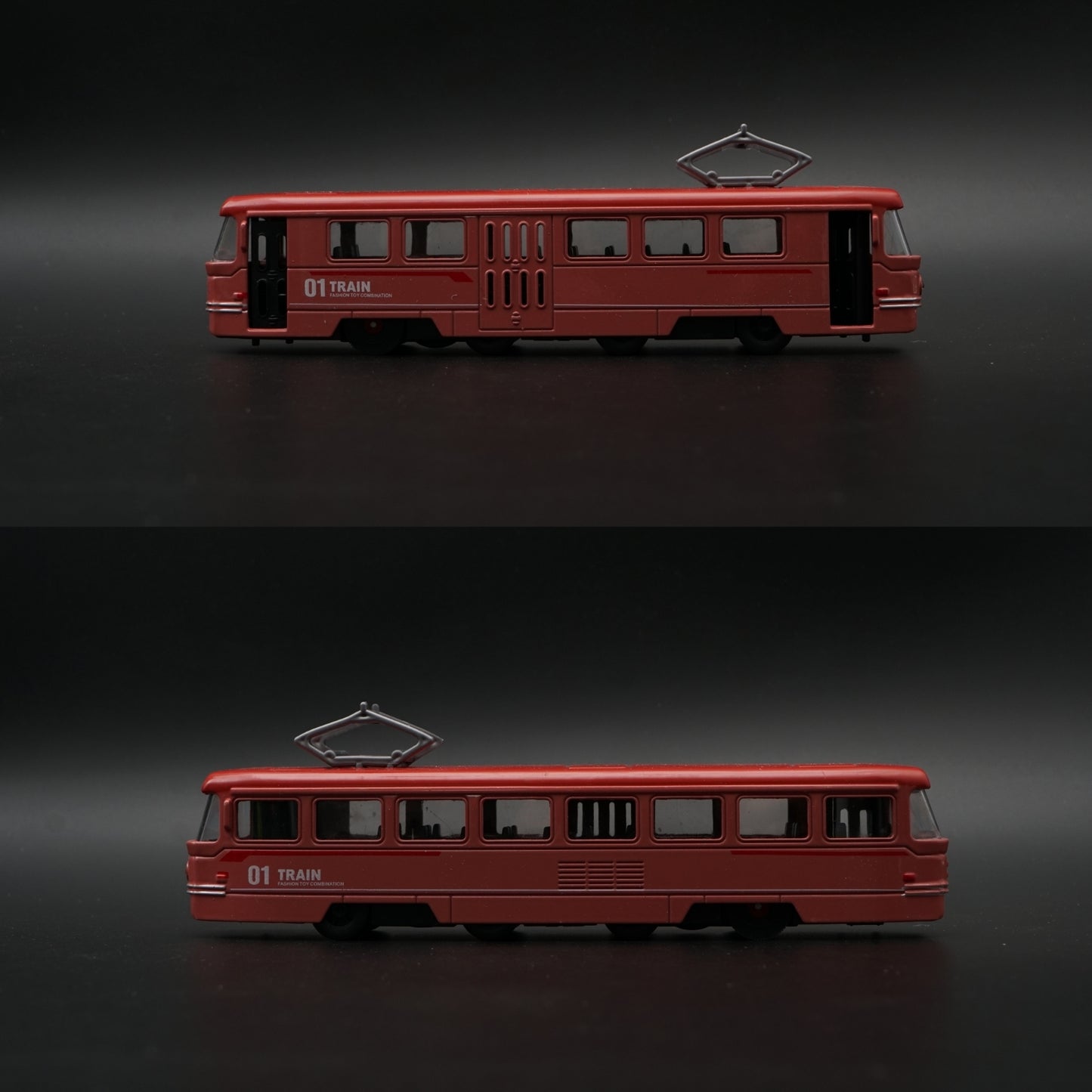 Metal Body Cable Car Train Model – Red -  Kunju Vandi  