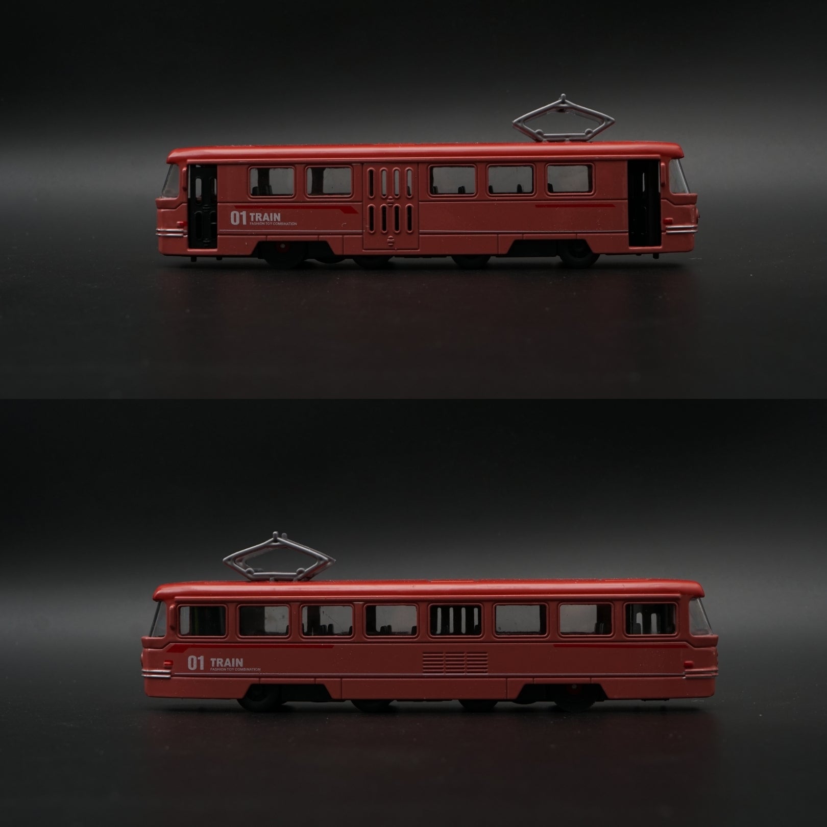 Metal Body Cable Car Train Model – Red -  Kunju Vandi  