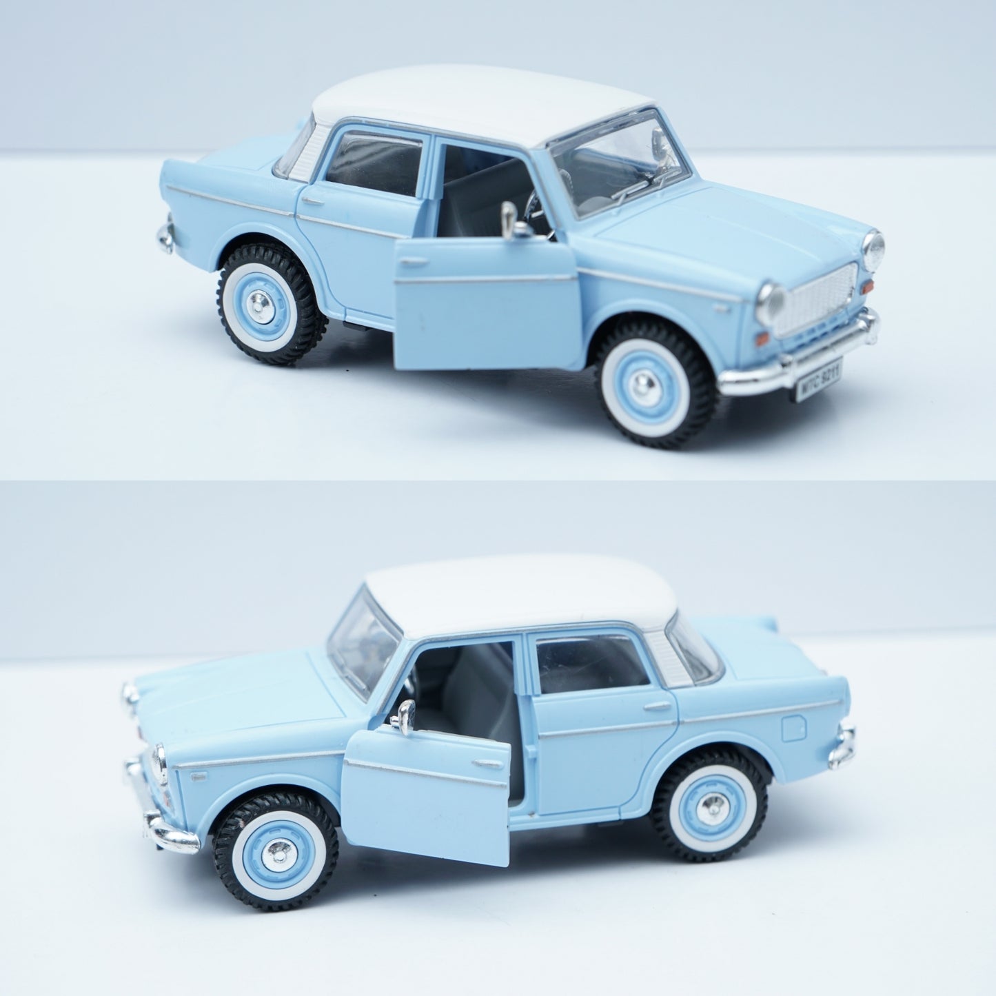 Premier Padmini Classic Collectible – Blue-White , STOCK CLEARING , Prepaid Only -  Kunju Vandi  