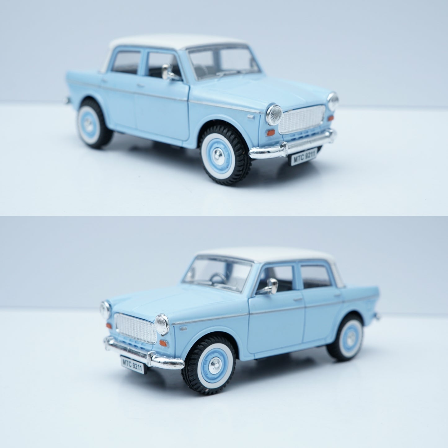 Premier Padmini Classic Collectible – Blue-White , STOCK CLEARING , Prepaid Only -  Kunju Vandi  
